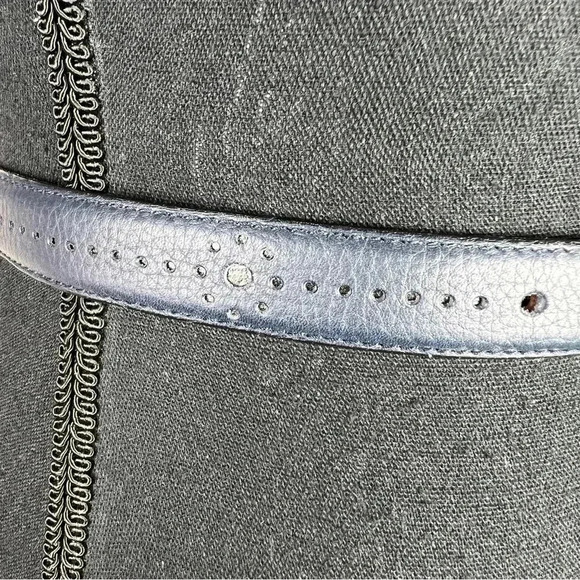 ESCADA Women’s Vintage Navy Blue Silver Buckle Belt Size 2 main image 8